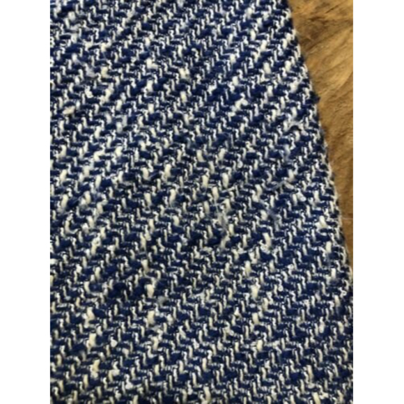 $358 Kate Spade New York Graphic Tweed Tunic Mini Dress Blue White Fringe 4 - Picture 5 of 12